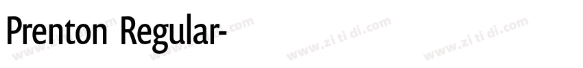 Prenton  Regular字体转换